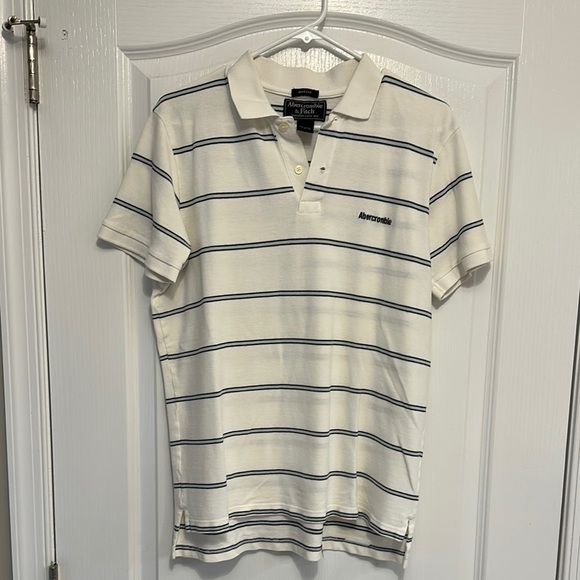 Abercrombie & Fitch Other - Abercrombie & Fitch White and Blue Polo Shirt